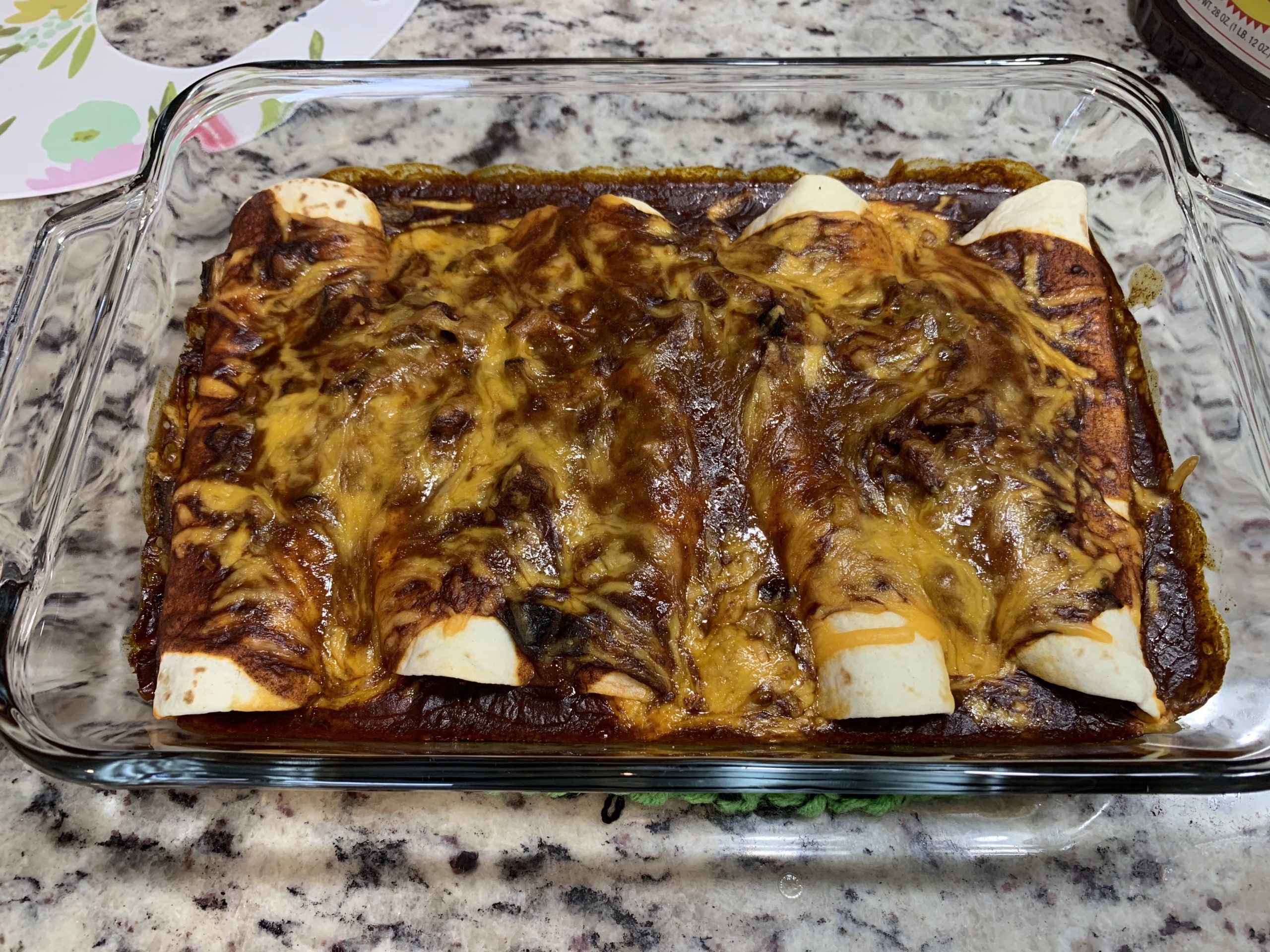 Leftover Brisket Enchiladas